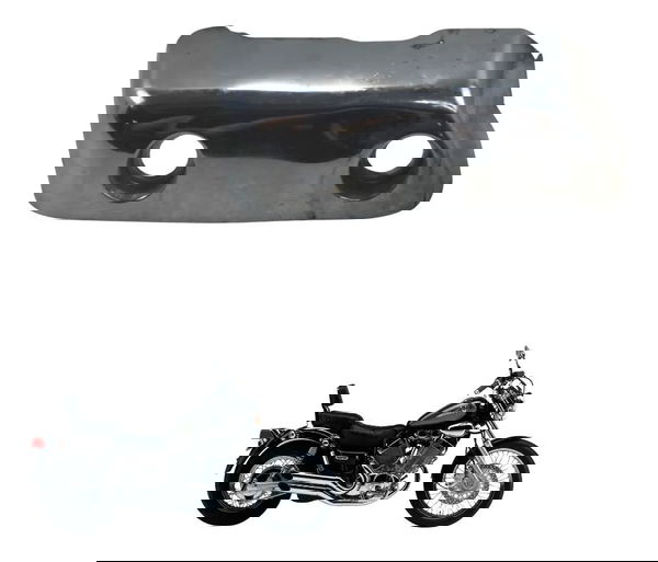 Acabamento Cabeçote C/avaria Yamaha Virago Xv 535 94-02 Orig Cinza-escuro