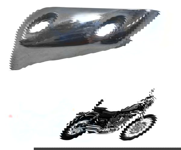 Acabamento Cabeçote C/avaria Yamaha Virago Xv 535 94-02 Orig Cinza-escuro