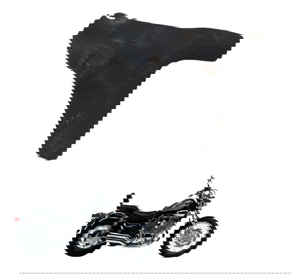 Acabamento Chassi Esq C/ Avaria Yamaha Virago Xv 535 94-02 Preto