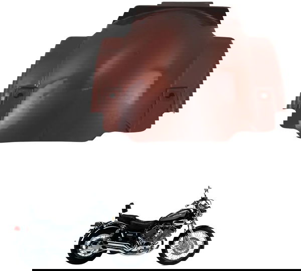 Acabamento Paralama Tras C/avaria Yamaha Virago Xv 535 94-02 Vermelho