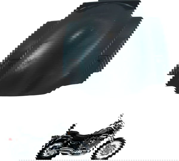Acabamento Paralama Tras C/avaria Yamaha Virago Xv 535 94-02 Preto