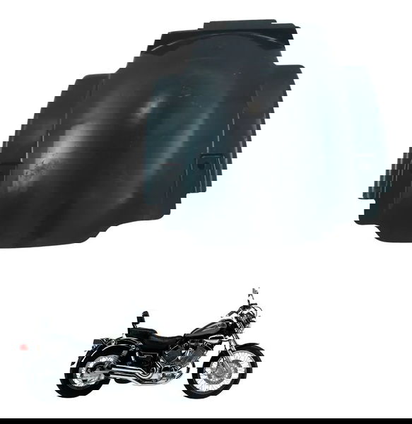 Acabamento Paralama Tras C/avaria Yamaha Virago Xv 535 94-02 Preto