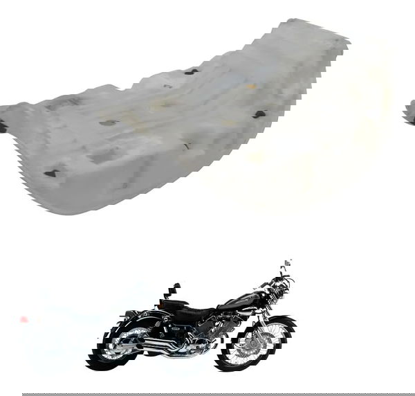 Banco Dianteiro C/avaria Yamaha Virago Xv 535 94-02 Original Branco