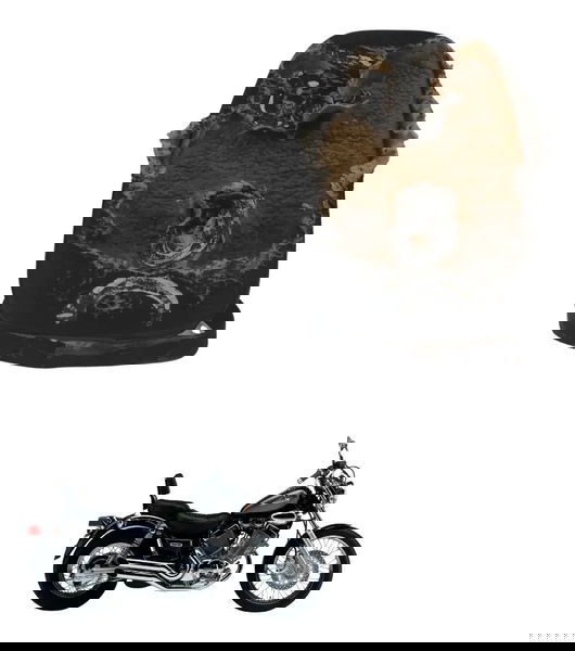 Banco Traseiro C/ Avaria Yamaha Virago Xv 535 94-02 Original Preto