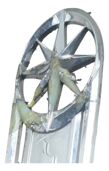 Emblema Tanque Dir C/detalhes Yamaha Drag Star Xvs 650 96-08 Prateado