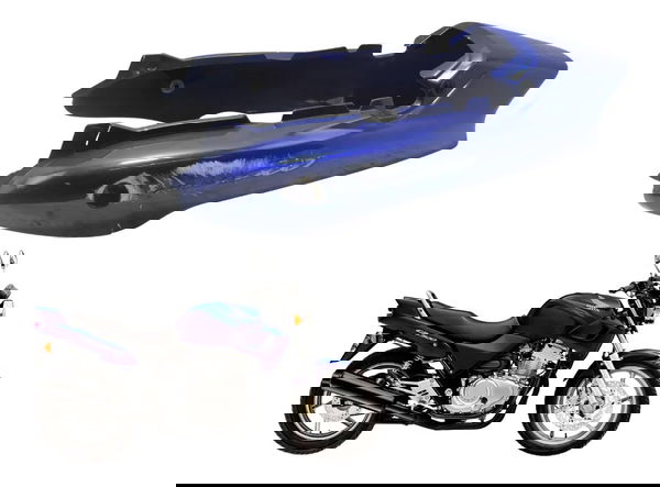 Carenagem Rabeta Traseira C/avaria Honda Cb 500 Cb500 98-05 Azul
