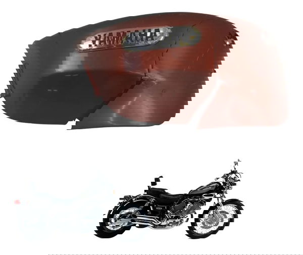 Carenagem Lateral Direita C/ Avar Yamaha Virago Xv 535 94-02 Vermelho