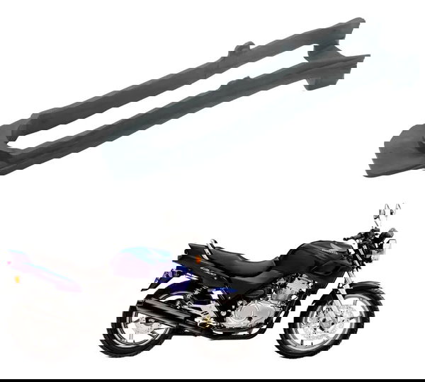 Guia Corrente Deslizante C/detalhes Honda Cb 500 Cb500 98-05 Preto