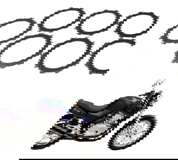 Jogo Disco Embreagem Paralelo Honda Cb 500 Cb500 98-05