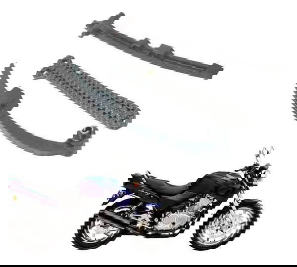 Kit Guia Tensor Corrente Comando Honda Cb 500 Cb500 98-05 Or