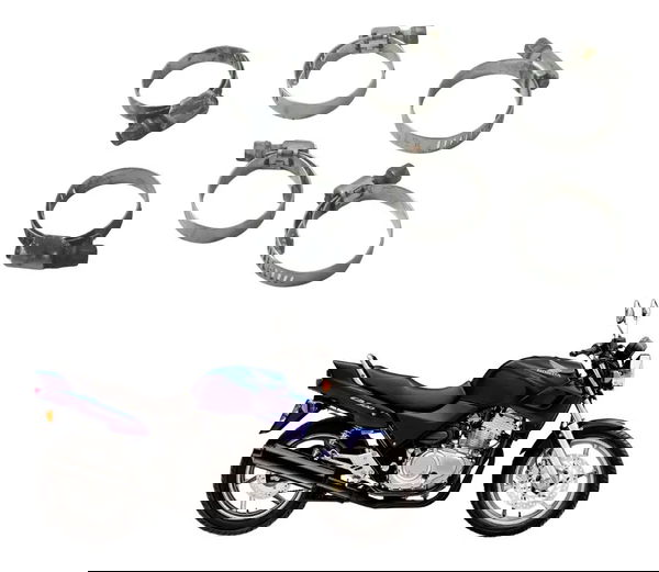 Kit Abraçadeira Diversas Honda Cb 500 Cb500 98-05 Original