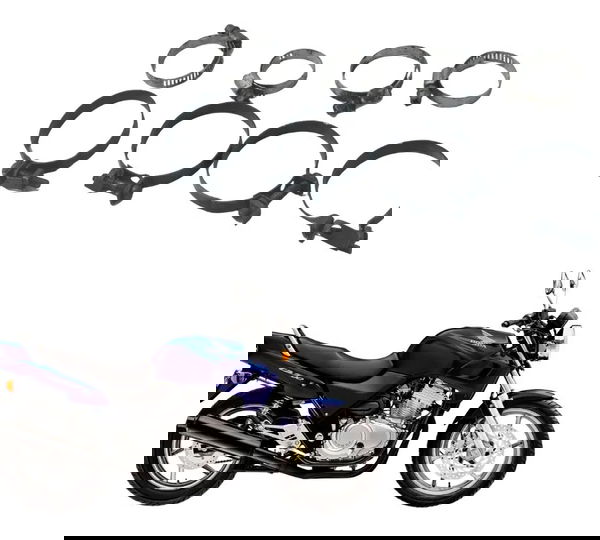 Kit Abraçadeira Diversas Honda Cb 500 Cb500 98-05 Original