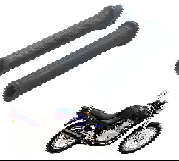 Par Manoplas Honda Cb 500 Cb500 98-05 Preto