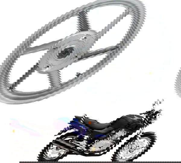 Roda Traseira Honda Cb 500 Cb500 98-05 Original Prateado