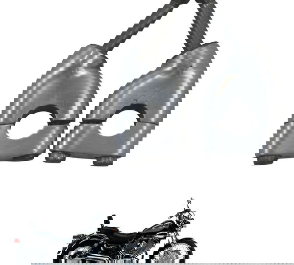 Par Riser Guidão Yamaha Virago Xv 535 94-02 Original Cinza