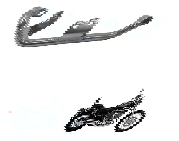 Suporte Pedaleira Dianteira Esq Yamaha Virago Xv 535 94-02 Prateado