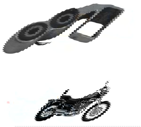 Suporte Pedaleira Dianteira Esq Yamaha Virago Xv 535 94-02 Cinza-escuro