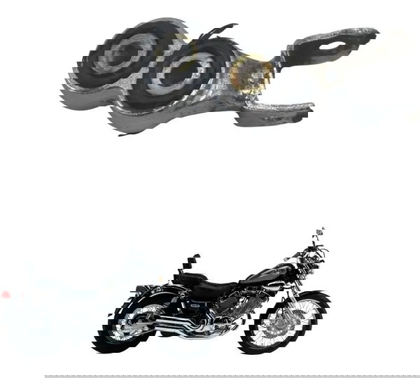 Suporte Pedaleira Diant Dir C/ava Yamaha Virago Xv 535 94-02 Cinza