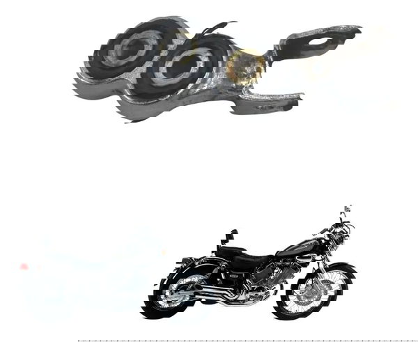 Suporte Pedaleira Diant Dir C/ava Yamaha Virago Xv 535 94-02 Cinza