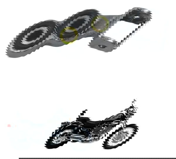 Suporte Pedaleira Dianteira Dir Yamaha Virago Xv 535 94-02 Cinza