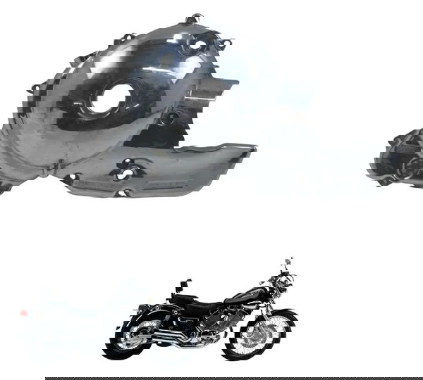 Tampa Motor Esq Estator Yamaha Virago Xv 535 94-02 Original Prateado