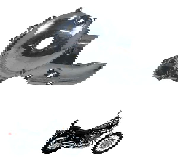 Tampa Motor Esq Estator Yamaha Virago Xv 535 94-02 Original Prateado