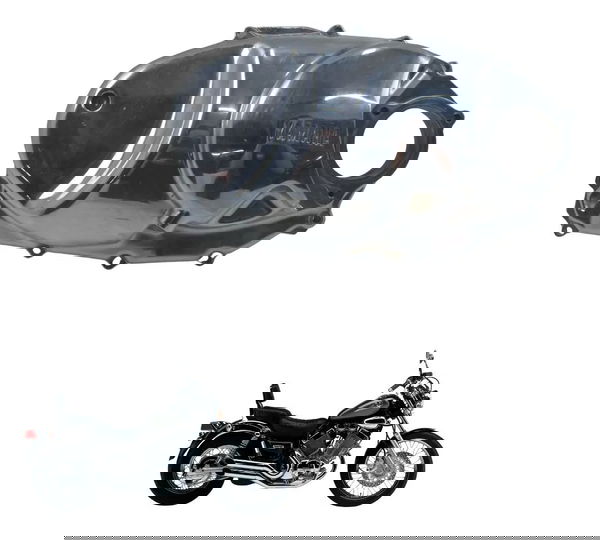 Tampa Embreagem Motor Dir Yamaha Virago Xv 535 94-02 Origina Prateado