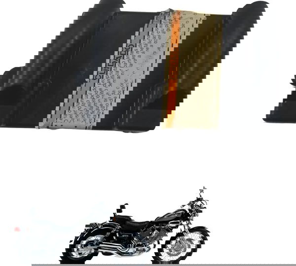 Tampa Caixa Bateria C/avaria Yamaha Virago Xv 535 94-02 Orig Preto