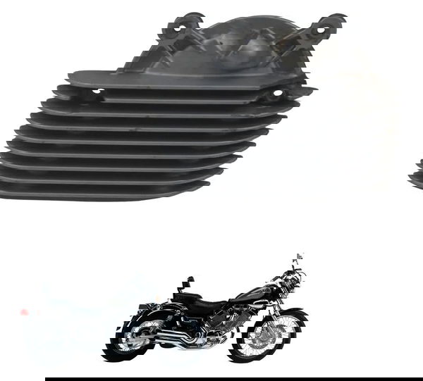 Tampa Cabeçote Traseiro Yamaha Virago Xv 535 94-02 Original Cinza-escuro