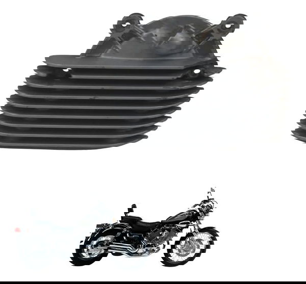 Tampa Cabeçote Traseiro Yamaha Virago Xv 535 94-02 Original Cinza-escuro