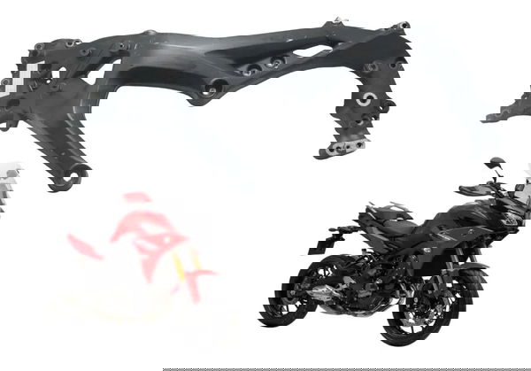 Chassi Esquerdo C/ Avaria Yamaha Mt 09 Tracer Gt 20-24 Origi