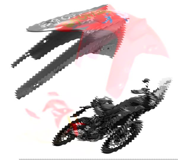 Paralama Dianteiro C/avaria Yamaha Mt 09 Tracer Gt 20-24 Ori Vermelho