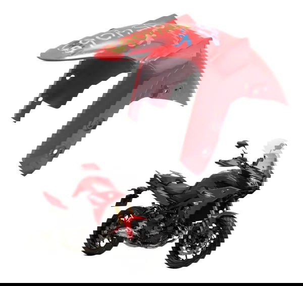 Paralama Dianteiro C/avaria Yamaha Mt 09 Tracer Gt 20-24 Ori Vermelho