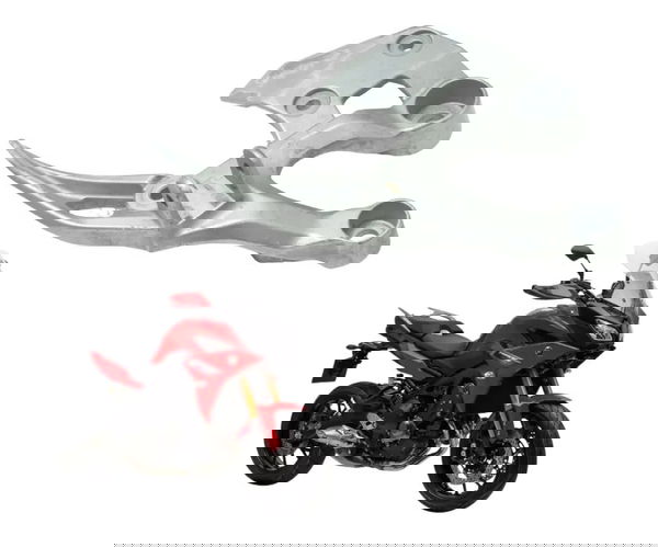 Suporte Pedaleira Dianteira Dir Yamaha Mt 09 Tracer Gt 20-24 Prateado