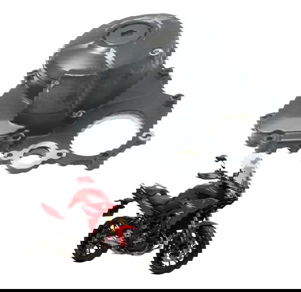 Tampa Motor Estator C/ Detalhes Yamaha Mt 09 Tracer Gt 20-24 Preto