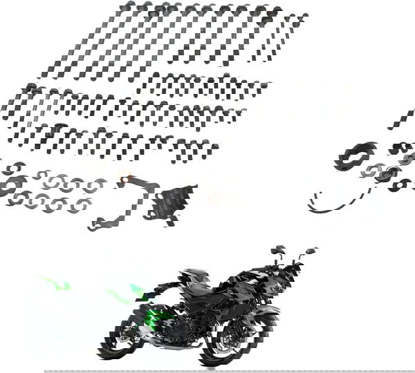 Kit Parafuso Motor Kawasaki Ninja Z 400 19-23 Original