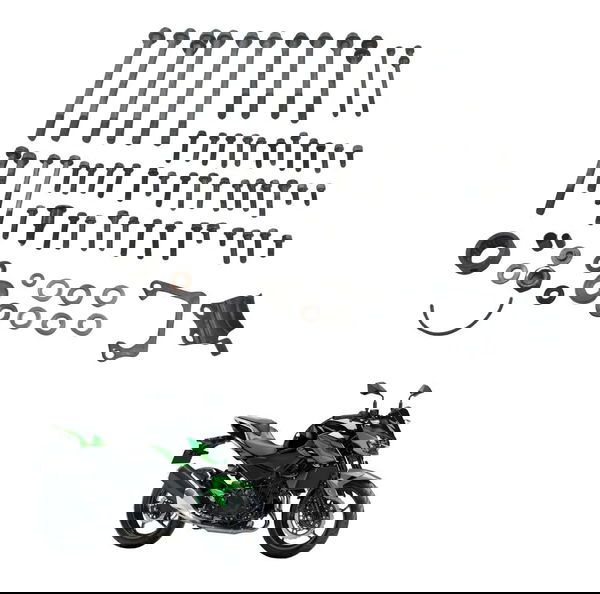 Kit Parafuso Motor Kawasaki Ninja Z 400 19-23 Original