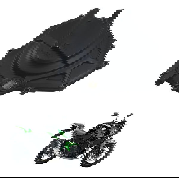 Tampa Motor Embreagem Direita Kawasaki Ninja Z 400 19-23 Preto