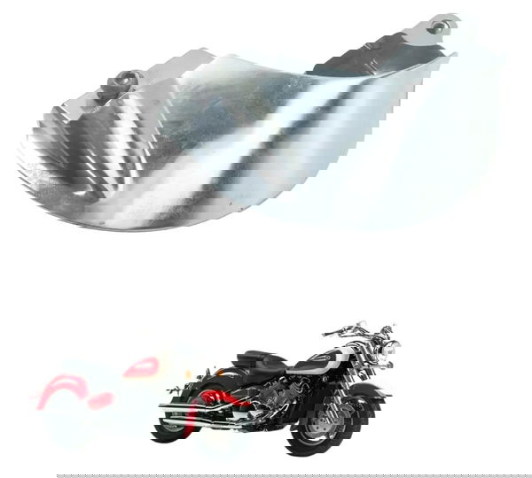 Acabamento Tampa Motor Esq Yamaha Xvz 1300 Royal Star 96-01 Prateado