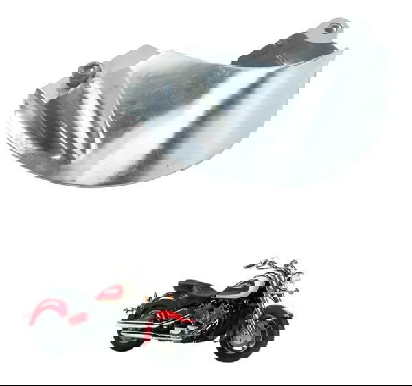 Acabamento Tampa Motor Esq Yamaha Xvz 1300 Royal Star 96-01 Prateado