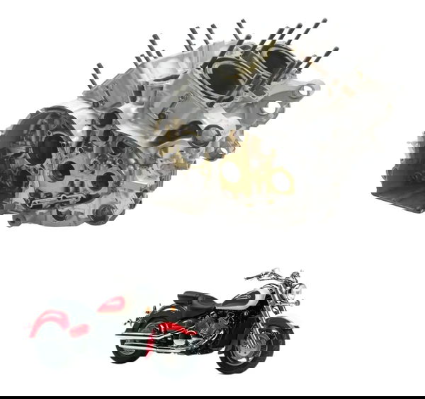 Carcaça Bloco Motor Ava Nfe Yamaha Xvz 1300 Royal Star 96-01