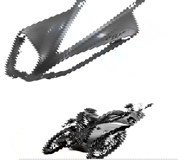 Carenagem Frontal Farol C/ Detal Yamaha Yzf R1 09-15 Origina Preto