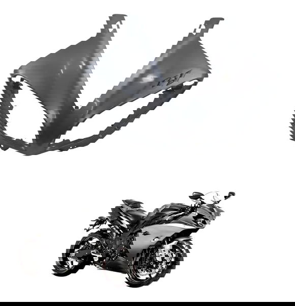 Carenagem Frontal Farol C/ Detal Yamaha Yzf R1 09-15 Origina Preto