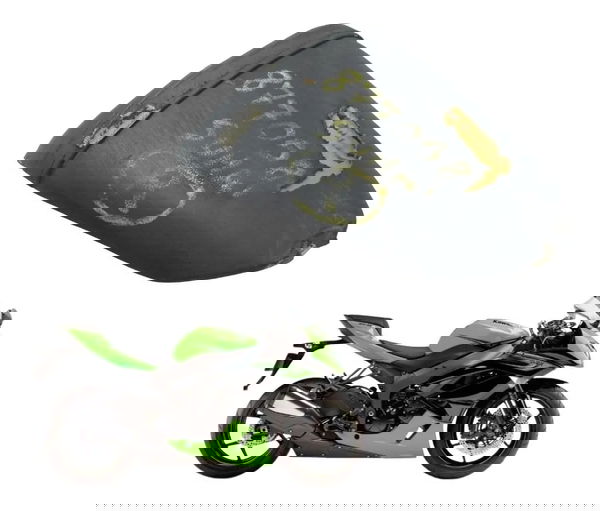 Banco Traseiro C/ Avaria Kawasaki Zx6r 08-12 Original Preto