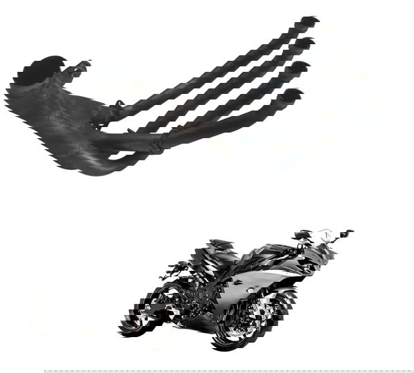 Curva Escape C/ Avaria Yamaha Yzf R1 09-15 Original