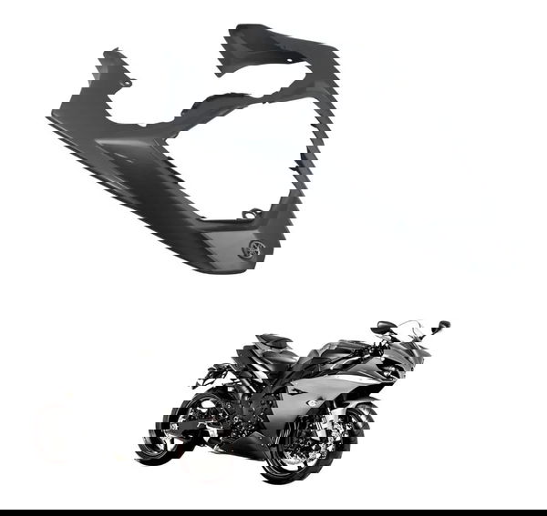 Carenagem Superior Rabeta C/ Ava Yamaha Yzf R1 09-15 Origina Preto