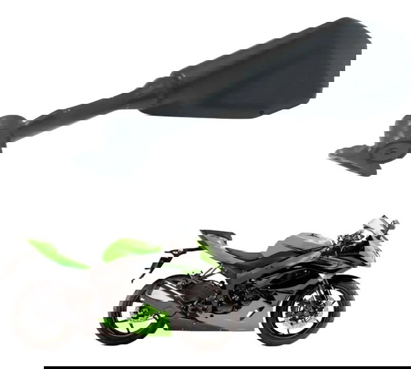 Carcaça Espelho Esquerdo C/ Avaria Kawasaki Zx6r 08-12 Orig