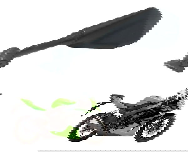 Carcaça Espelho Esquerdo C/ Avaria Kawasaki Zx6r 08-12 Orig