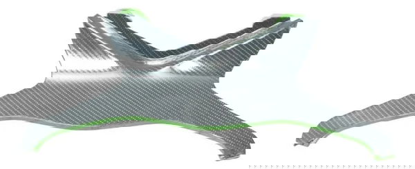 Carenagem Entre Bancos C/ Avaria Kawasaki Zx6r 08-12 Origina Preto