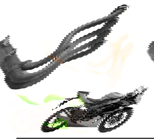 Curva Escape Kawasaki Zx6r 08-12 Original